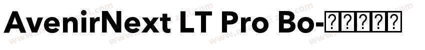 AvenirNext LT Pro Bo字体转换